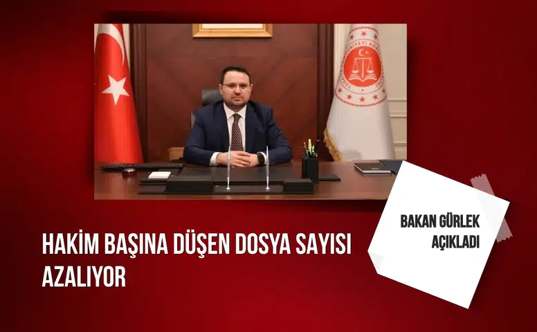 Bakan Gürlek: "Hakim başına düşen dosya sayısı azalıyor"