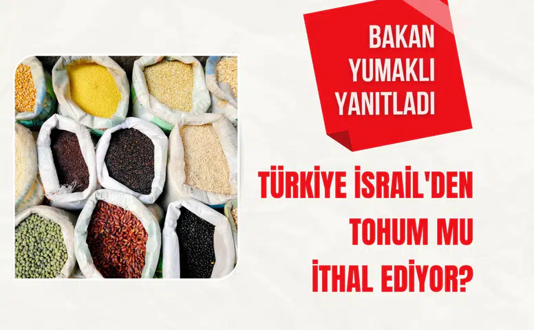 Türkiye İsrail'den tohum mu ithal ediyor? Bakan Yumaklı yanıtladı