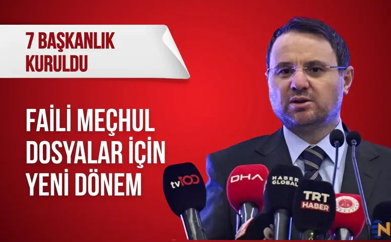 Adalet Bakanlığı'ndan faili meçhul dosyalar için yeni dönem: 7 başkanlık kuruldu