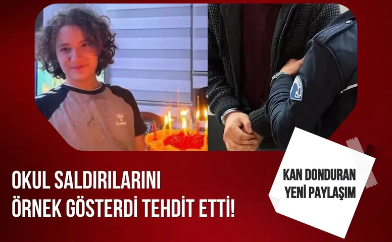 Okul saldırılarını örnek gösteren tehdit paylaşımı sonrası soruşturma başlatıldı