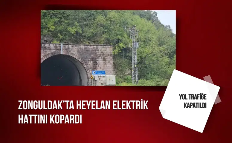 Zonguldak’ta heyelan elektrik hattını kopardı: Yol trafiğe kapatıldı