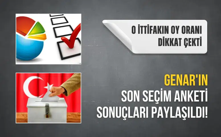 GENAR'ın son seçim anketi sonuçları paylaşıldı! Cumhur İttifakı’nın oy oranı dikkat çekti