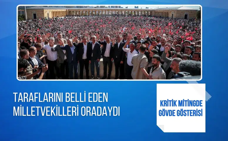 Özgür Özel’in yanında saf tutan milletvekilleri dikkat çekti