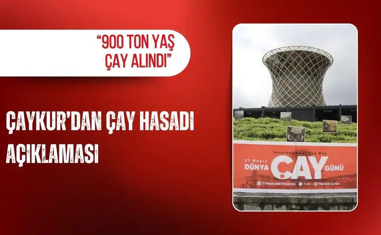 ÇAYKUR’dan çay hasadı açıklaması: “900 ton yaş çay alındı”