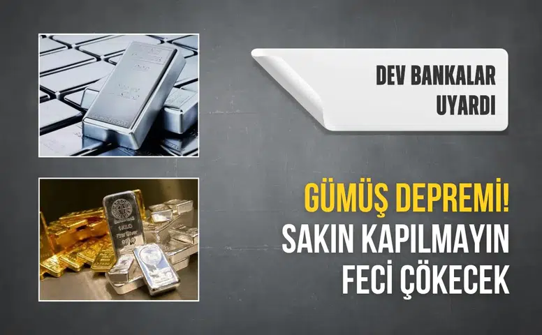 Gümüş depremi! Dev bankalar uyardı: Sakın kapılmayın, feci çökecek