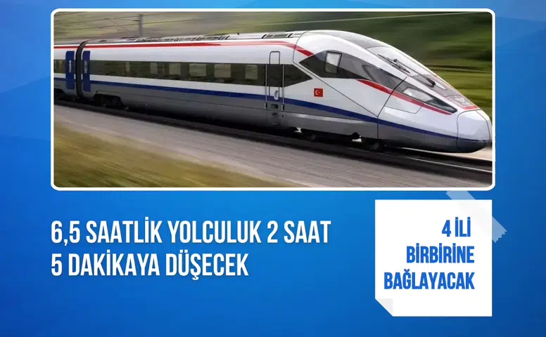 4 ili bağlayacak hızlı tren hattı geliyor
