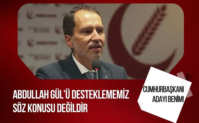 Fatih Erbakan cumhurbaşkanı adaylığını duyurdu