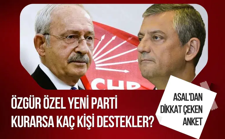 ASAL Araştırma'dan dikkat çeken anket! Özgür Özel'in yeni parti ihtimaline destek önde çıktı