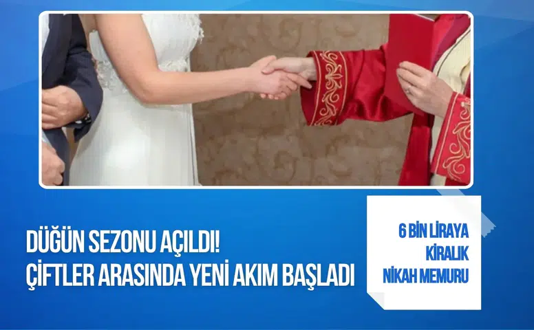 Düğün sektöründe yeni trend: Sembolik nikah törenlerine ilgi artıyor
