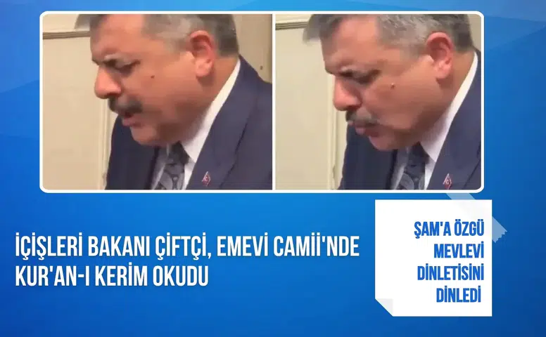 İçişleri Bakanı Çiftçi, Emevi Camii'nde Kur'an-ı Kerim okudu