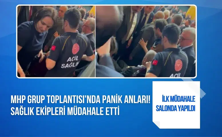 MHP Grup Toplantısı'nda kısa süreli hareketlilik: Rahatsızlanan vatandaşa müdahale edildi