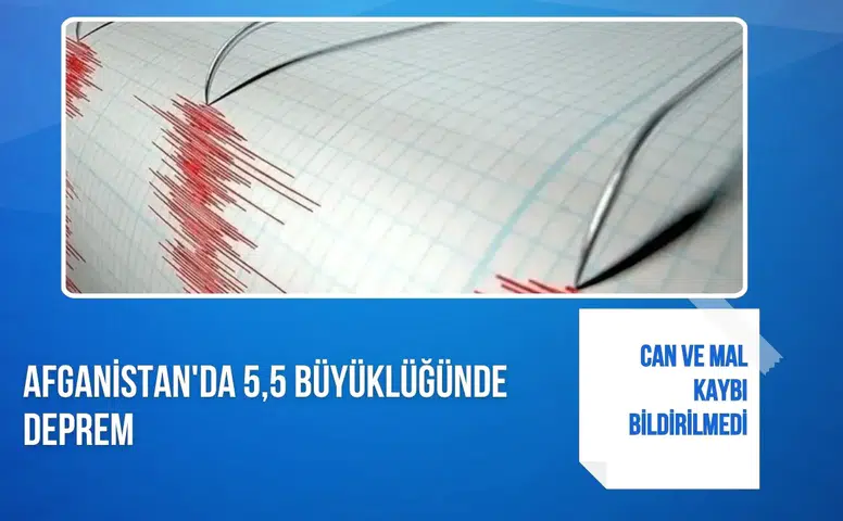 Afganistan'da 5,5 büyüklüğünde deprem: Can ve mal kaybı bildirilmedi
