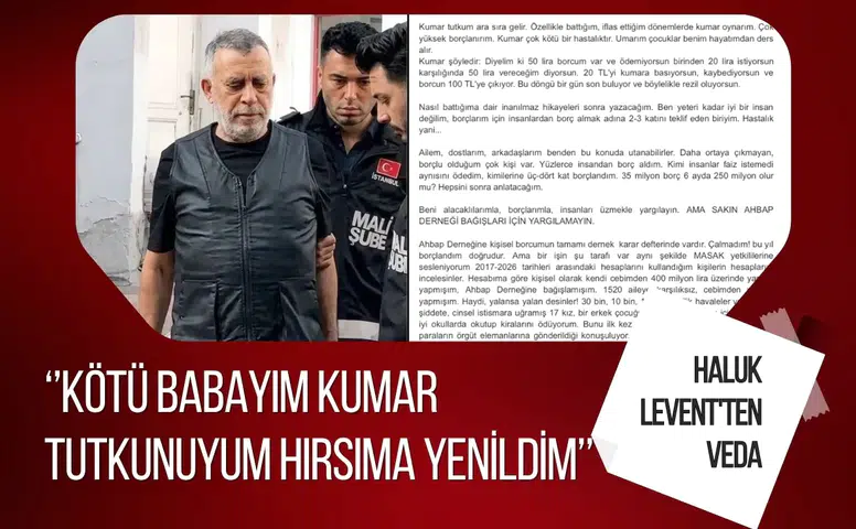 Haluk Levent'ten cezaevinden dikkat çeken veda mektubu