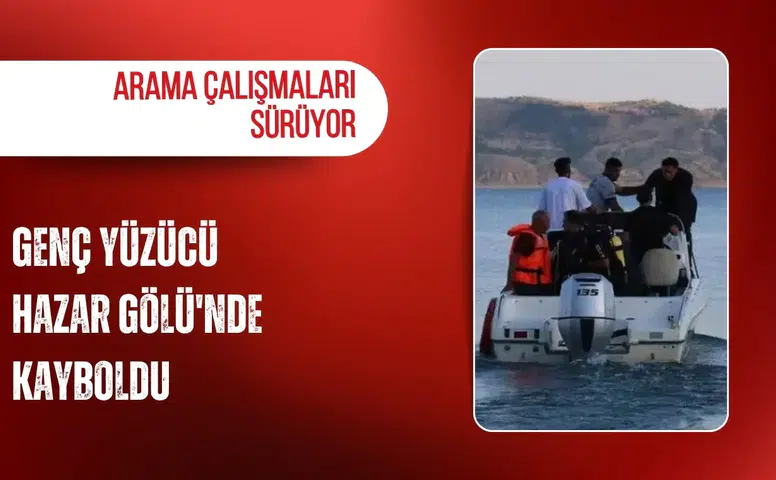Genç yüzücü Hazar Gölü'nde kayboldu