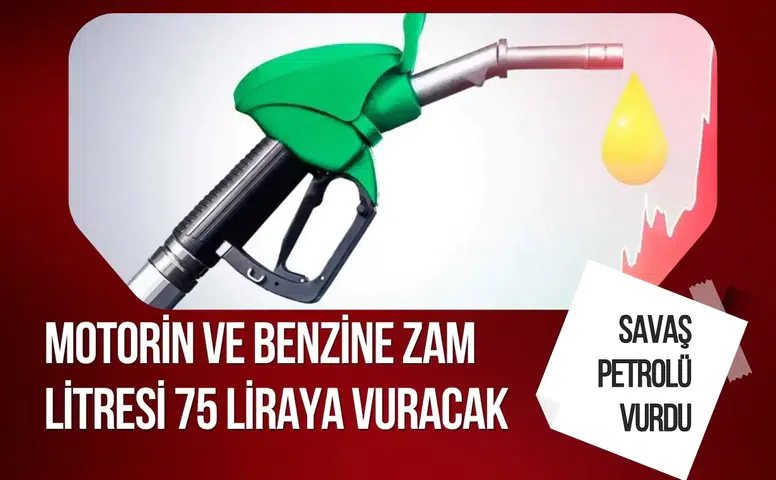 Bu öyle böyle bir zam değil! Motorin ve benzine zam var litresi 75 liraya vuracak