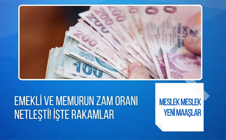 Haziran enflasyonunun ardından memur ve emekli zamları kesinleşti