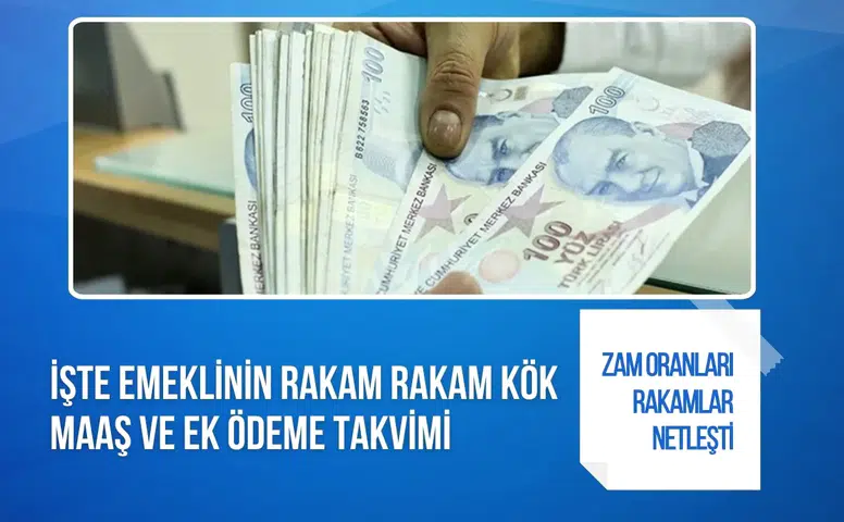 Emeklinin zamlı maaş takvimi belli oluyor! Kök maaş ve ek ödeme detayları netleşti