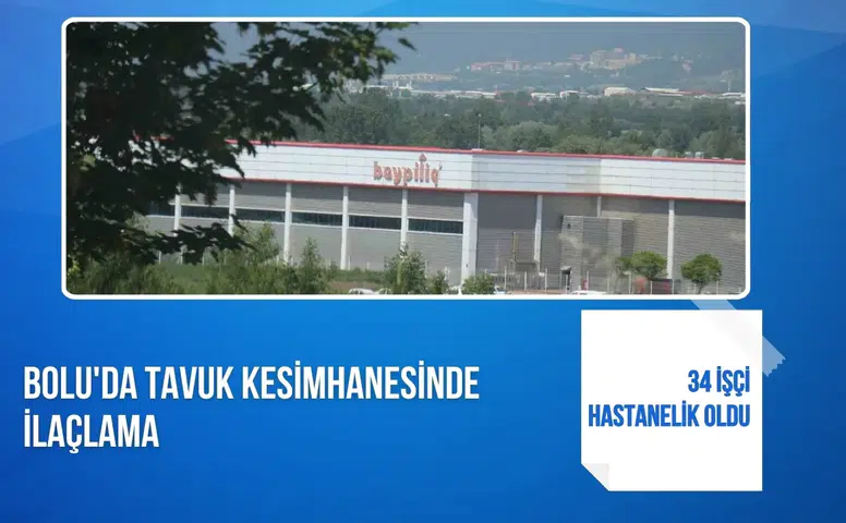 Bolu'da tavuk kesimhanesinde ilaçlama: 34 işçi hastanelik oldu