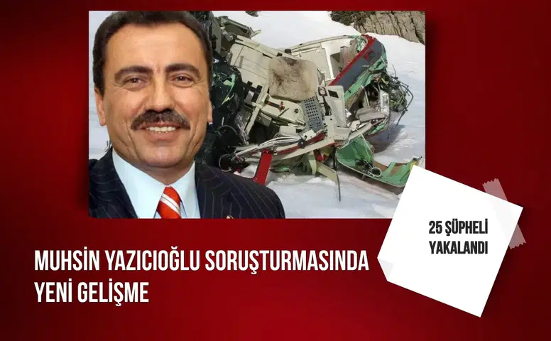 Muhsin Yazıcıoğlu soruşturmasında yeni gelişme: 25 şüpheli yakalandı