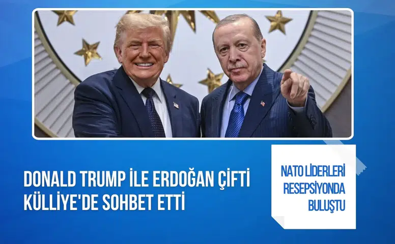 NATO resepsiyonunda dikkat çeken anlar! Trump, mehter takımına hayran kaldı