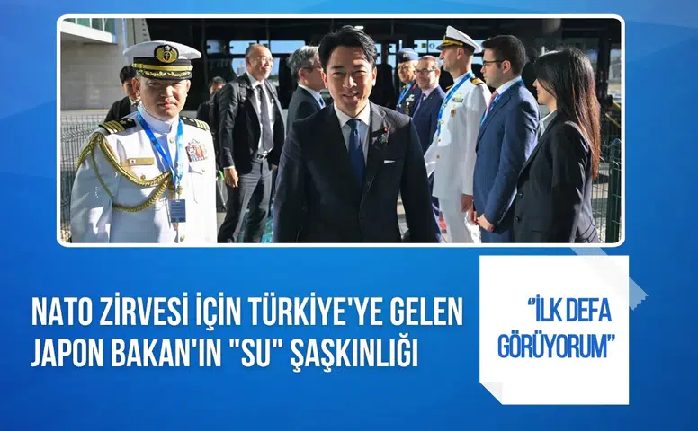 NATO Zirvesi'nde Japon Bakan'ın "bardak su" şaşkınlığı! "İlk kez görüyorum" dedi
