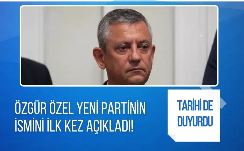 Özgür Özel'den yeni parti açıklaması: İsim ve logo çalışmaları sürüyor