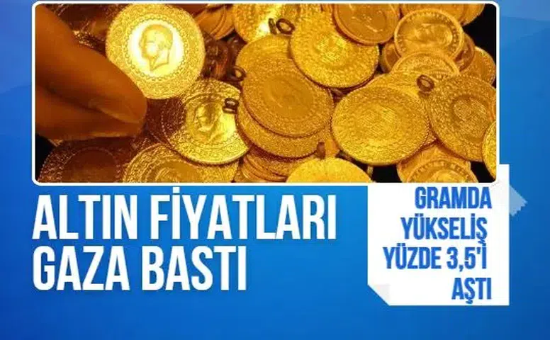 Altın bir anda gaza bastı! Gram altın 6 bin 915 lirayı gördü