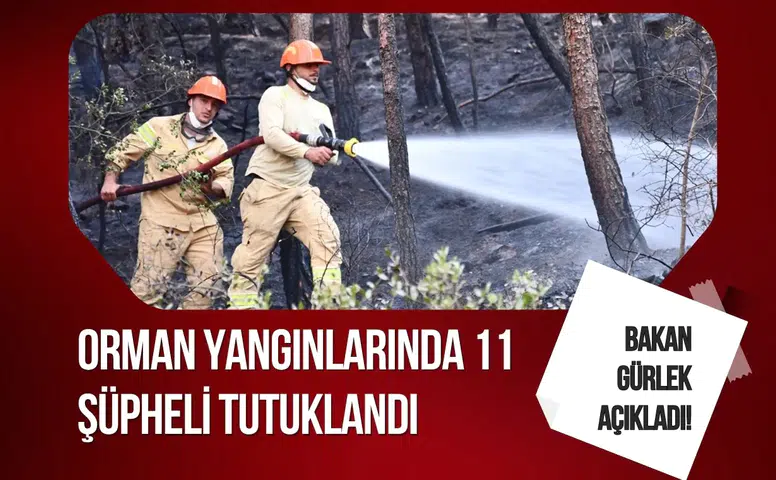 Bakan Gürlek açıkladı! Orman yangınlarında 11 şüpheli tutuklandı