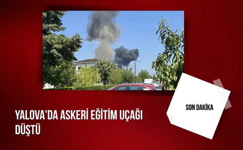 Son dakika: Yalova’da askeri eğitim uçağı denize düştü