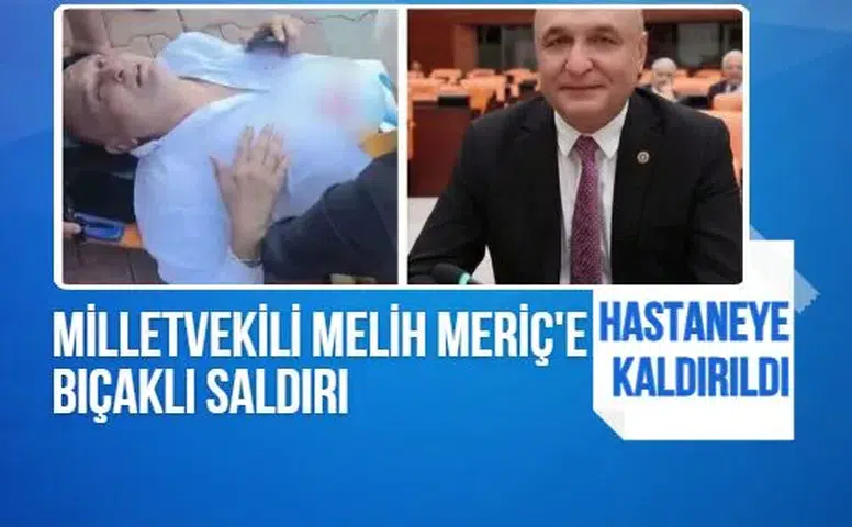 Yeni Parti Gaziantep Milletvekili Meriç’e bıçaklı saldırı   Son dakika… Son dakika…. YENİ Parti Gaziantep Milletvekili Melih Meriç, eski CHP Oğuzeli İlçe Başkanı Seydi Ahmet Keleş tarafından bıçaklandı. Olaya ilişkin soruşturma başlatıldı.  Ayrıntılar geliyor…