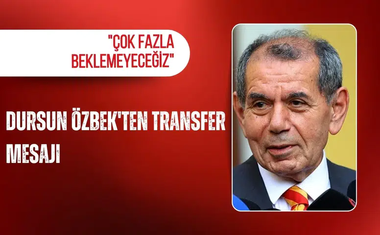 Dursun Özbek'ten transfer mesajı: "Çok fazla beklemeyeceğiz"