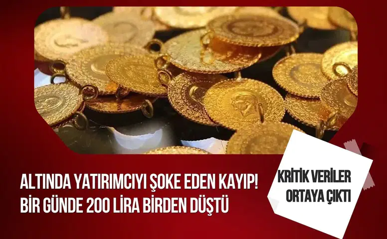 Altın fiyatlarında sert düşüş: Gram altın zirveden yaklaşık 200 lira geriledi