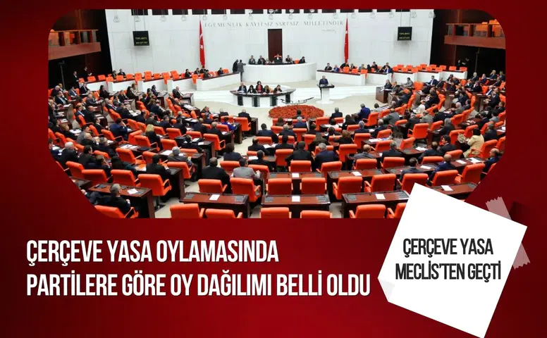 Çerçeve Yasa Meclis’ten geçti: İşte partilere göre oy dağılımı