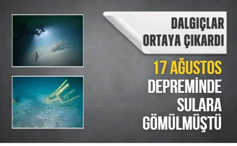 17 Ağustos depreminin izleri gün yüzüne çıktı: Su altında kaldılar