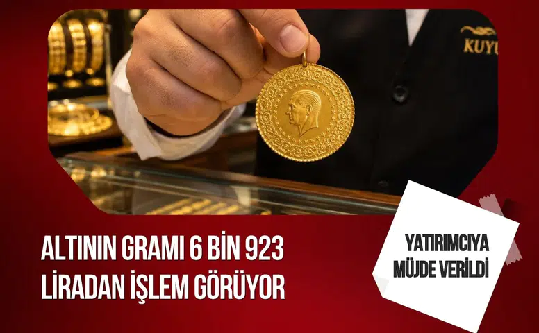 Altın güne düşüşle başladı: Gram altın 6 bin 923 liraya geriledi