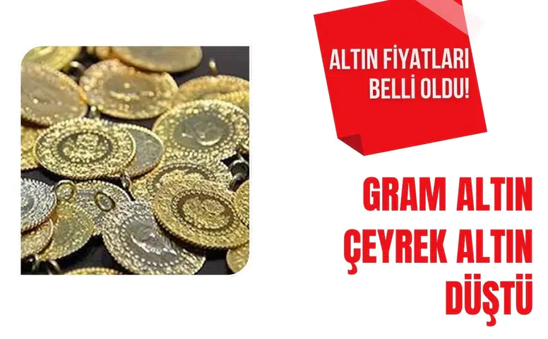1 Eylül altın fiyatları belli oldu! Gram altın, çeyrek altın düştü