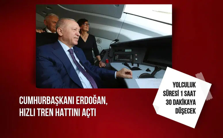 Cumhurbaşkanı Erdoğan, Çerkezköy-Kapıkule hızlı tren hattı'nın açılış törenine katıldı