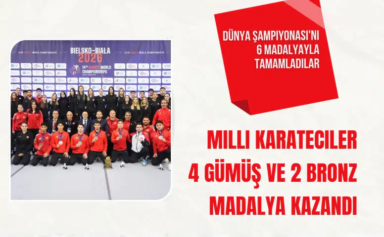 Milli karateciler 4 gümüş ve 2 bronz madalya kazandı