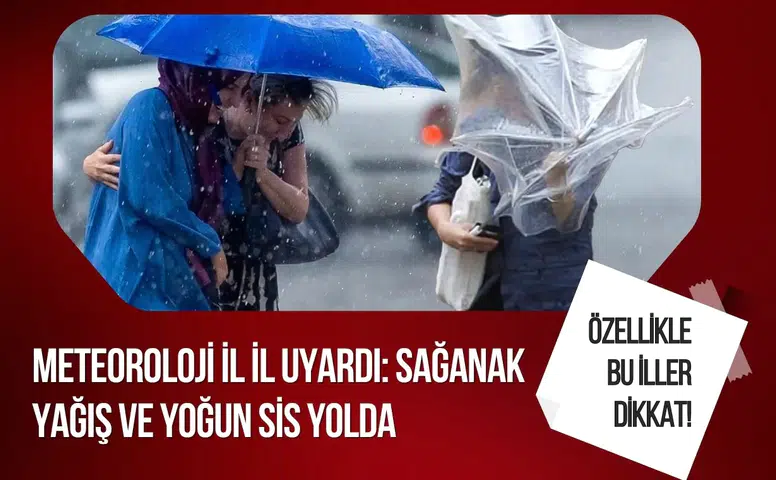 Meteoroloji'den sağanak ve sis uyarısı! İşte il il hava durumu tahmini