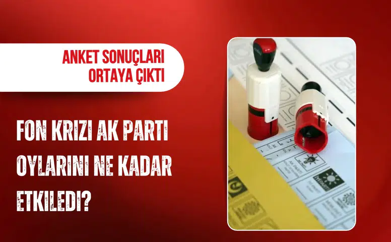 Fon krizi AK Parti'nin oylarını nasıl etkiledi? ASAL anketinde dikkat çeken sonuçlar