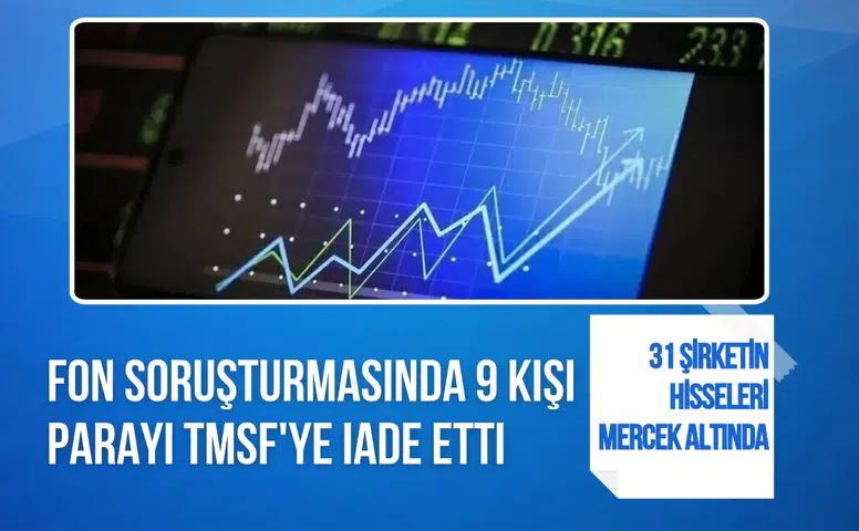 Fon soruşturmasında 9 kişi parayı TMSF'ye iade etti