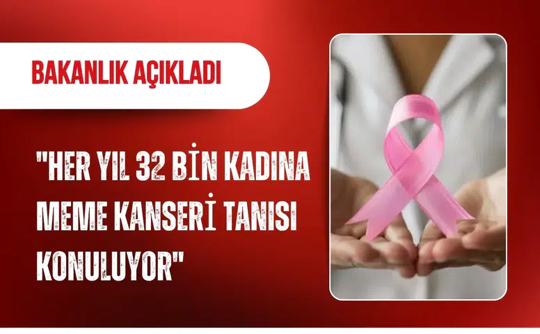 Bakanlık açıkladı: "Her yıl 32 bin kadına meme kanseri tanısı konuluyor"