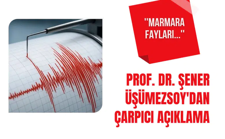 Şener Üşümezsoy'dan Marmara depremi açıklaması: “Kuzey Marmara'da kırılmamış fay yok”