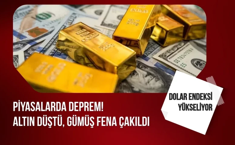 Piyasalarda deprem! Altın düştü, gümüş fena çakıldı