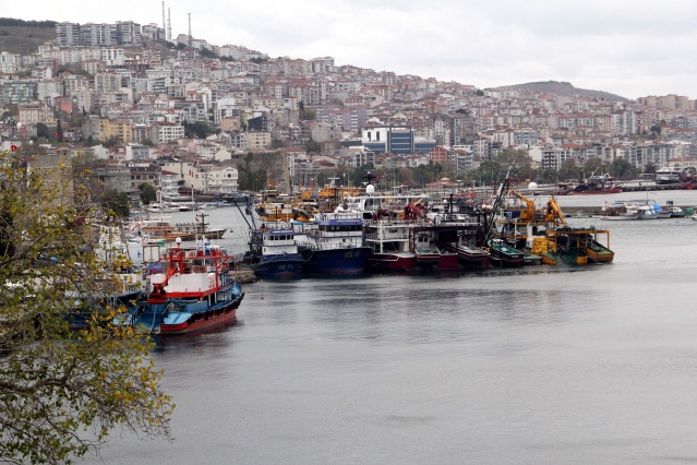 Karadeniz'de balıkçılar ağları "hamsi" için onarıyor 4