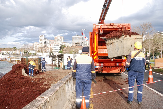 Caddebostan Sahili kırmızıya büründü 1