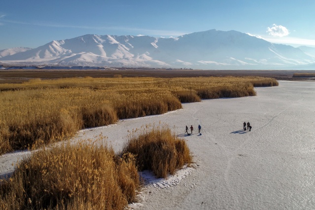 Van'da donan sazlıklar balıkçıların ve fotoğraf tutkunlarının uğrak yeri 7