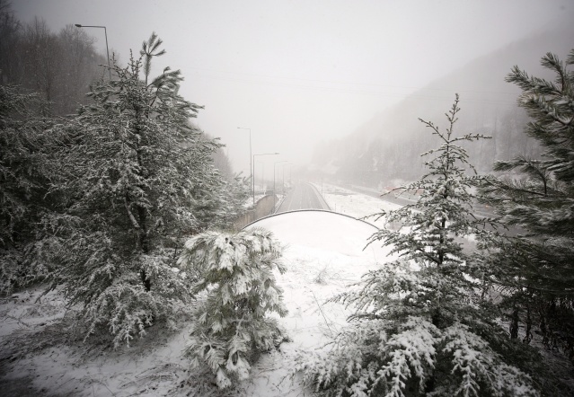 Bolu Dağı'nda kar yağışı başladı 7