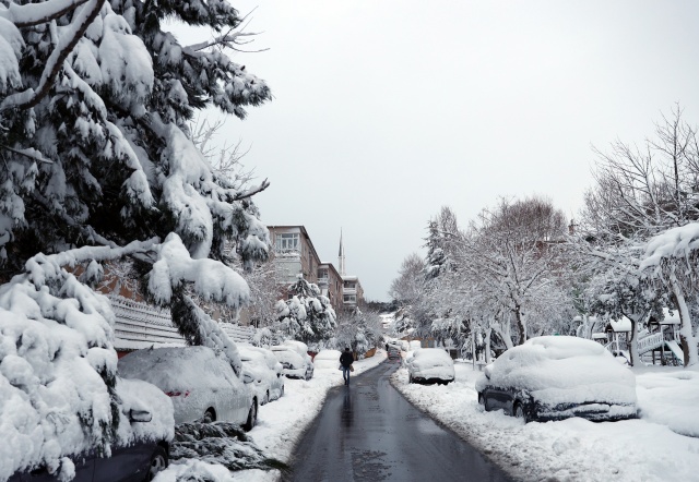İstanbul beyaza büründü 13