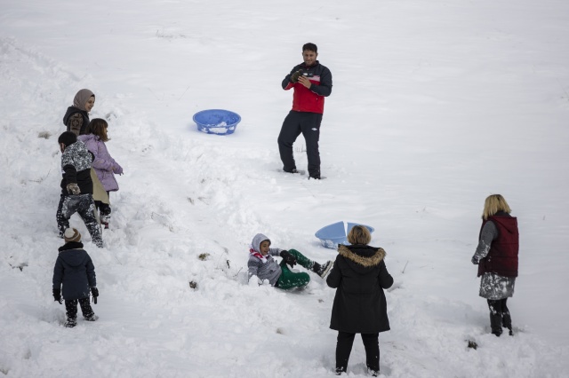 Antalya Saklıkent'te kayak keyfi yaşanıyor 8